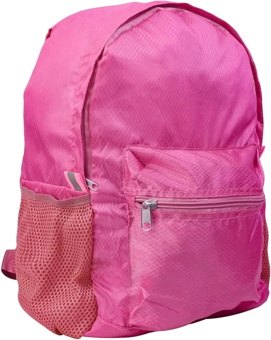 25L Backpack Packable Foldable Ultra Lightweight Water Resistant Durable Camping Travel Hiking Daypack for Men Women (Pink)