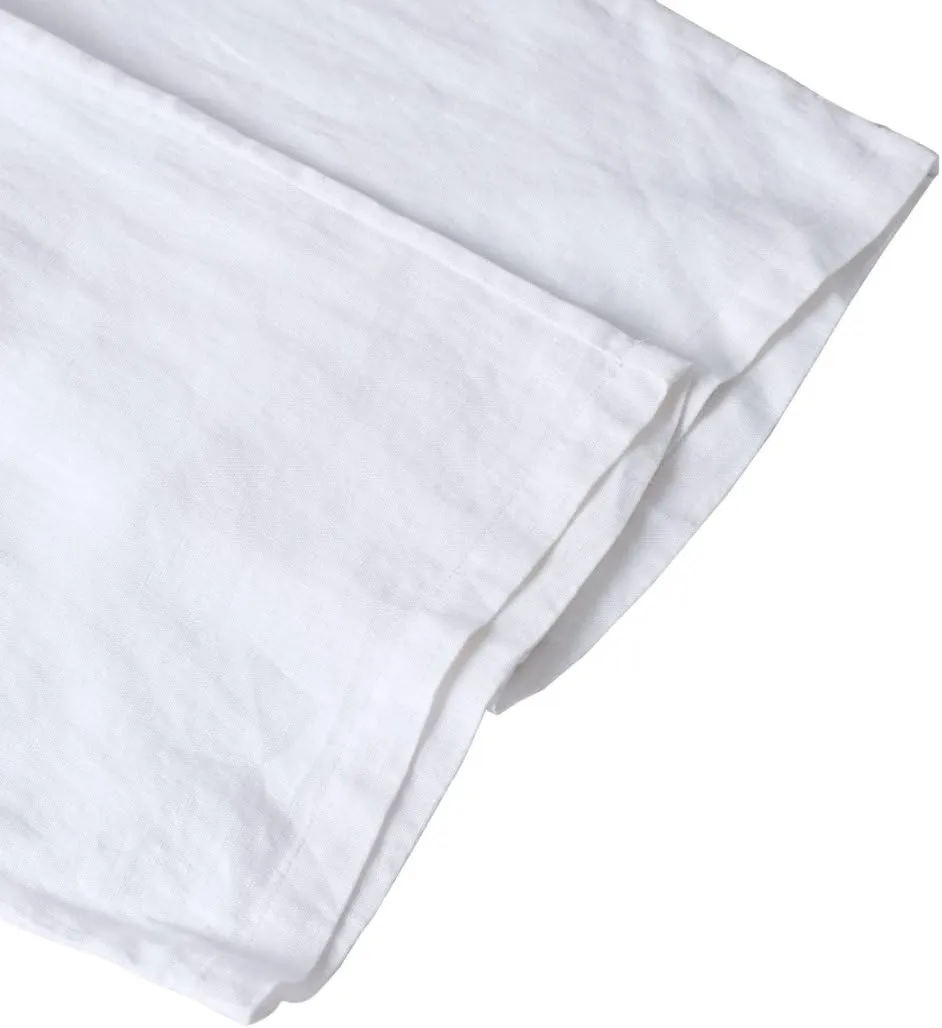 Amazhiyu Men's 100% Linen Summer Casual Elastic Drawstring Loose Pants Pockets
