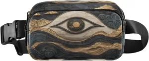 Art Eye Fanny Packs for Women Men, Water Resistant Waist Pack Sling Bag Purse for Travel Hiking