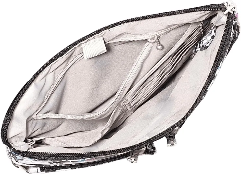 Baggallini Horizon Crossbody Bags for Women 10x10.5 Lightweight Water-Resistant Nylon RFID Purse Handbag w/Wristlet Included