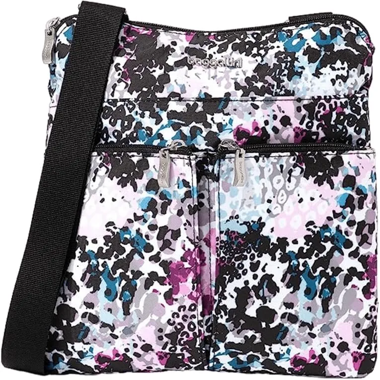 Baggallini Horizon Crossbody Bags for Women 10x10.5 Lightweight Water-Resistant Nylon RFID Purse Handbag w/Wristlet Included