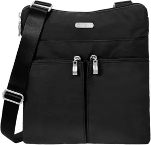 Baggallini Horizon Crossbody Bags for Women 10x10.5 Lightweight Water-Resistant Nylon RFID Purse Handbag w/Wristlet Included