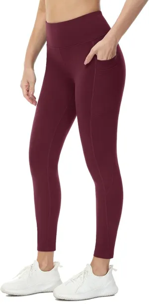 baleaf Women's Fleece Lined Leggings Water Resistant Thermal Winter Warm Tights High Waisted with Pockets Running Gear