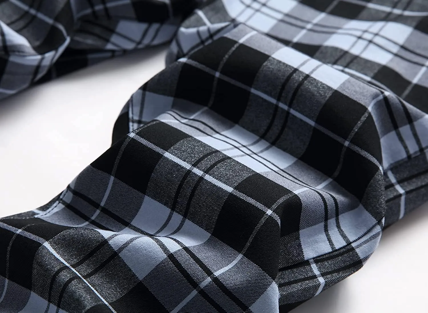 Banana Bucket Plaid Panst Stretch Slim Fit Business Casual Dress Chinos Pants Skinny Mens Dress Pants