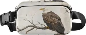 Bird on Tree Fanny Pack Water Resistant Waist Pack Sling Bag Purse for Women Men Travel Hiking