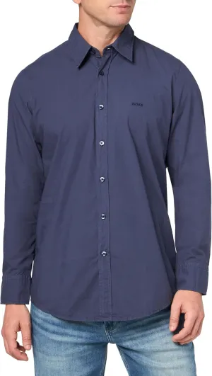 BOSS Men's Soft Flannel Button Down Shirt