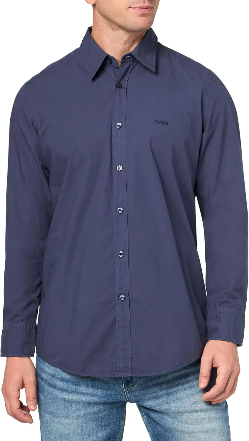 BOSS Men's Soft Flannel Button Down Shirt