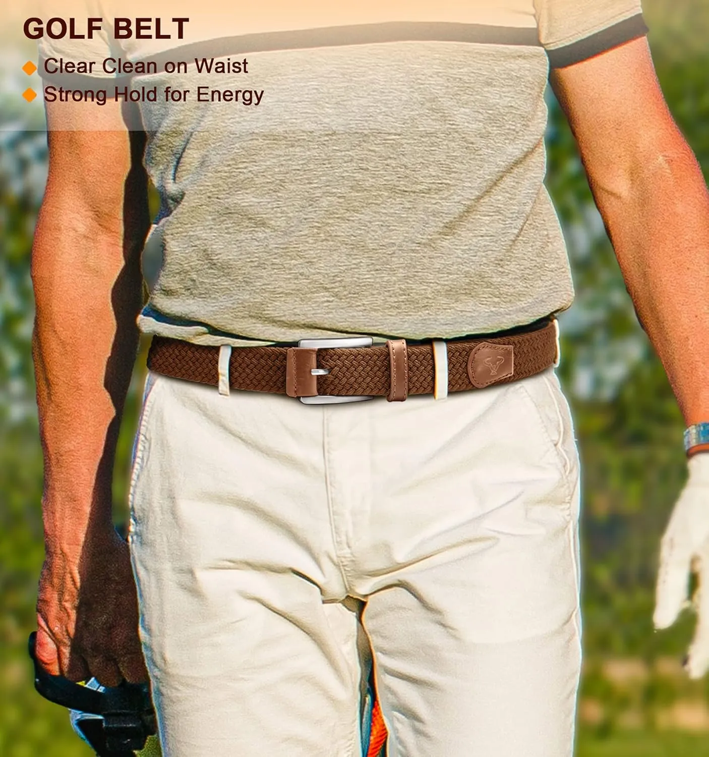 BULLIANT Stretch Belt Men,Mens Gift Woven Braided Web Belt 1 3/8 for Golf Casual Pants Shirts Jeans