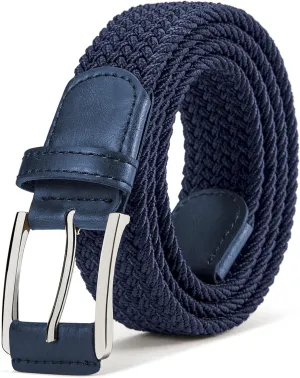 BULLIANT Stretch Belt Men,Mens Gift Woven Braided Web Belt 1 3/8 for Golf Casual Pants Shirts Jeans