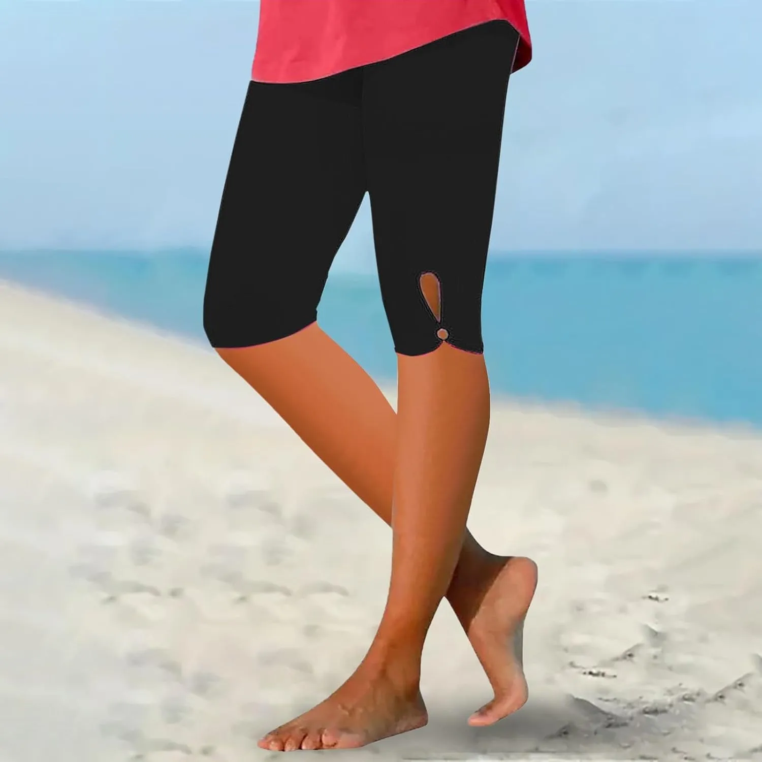 Capri Leggings for Women 2025 Casual High Waist Regular and Plus Size Yoga Workout Pants