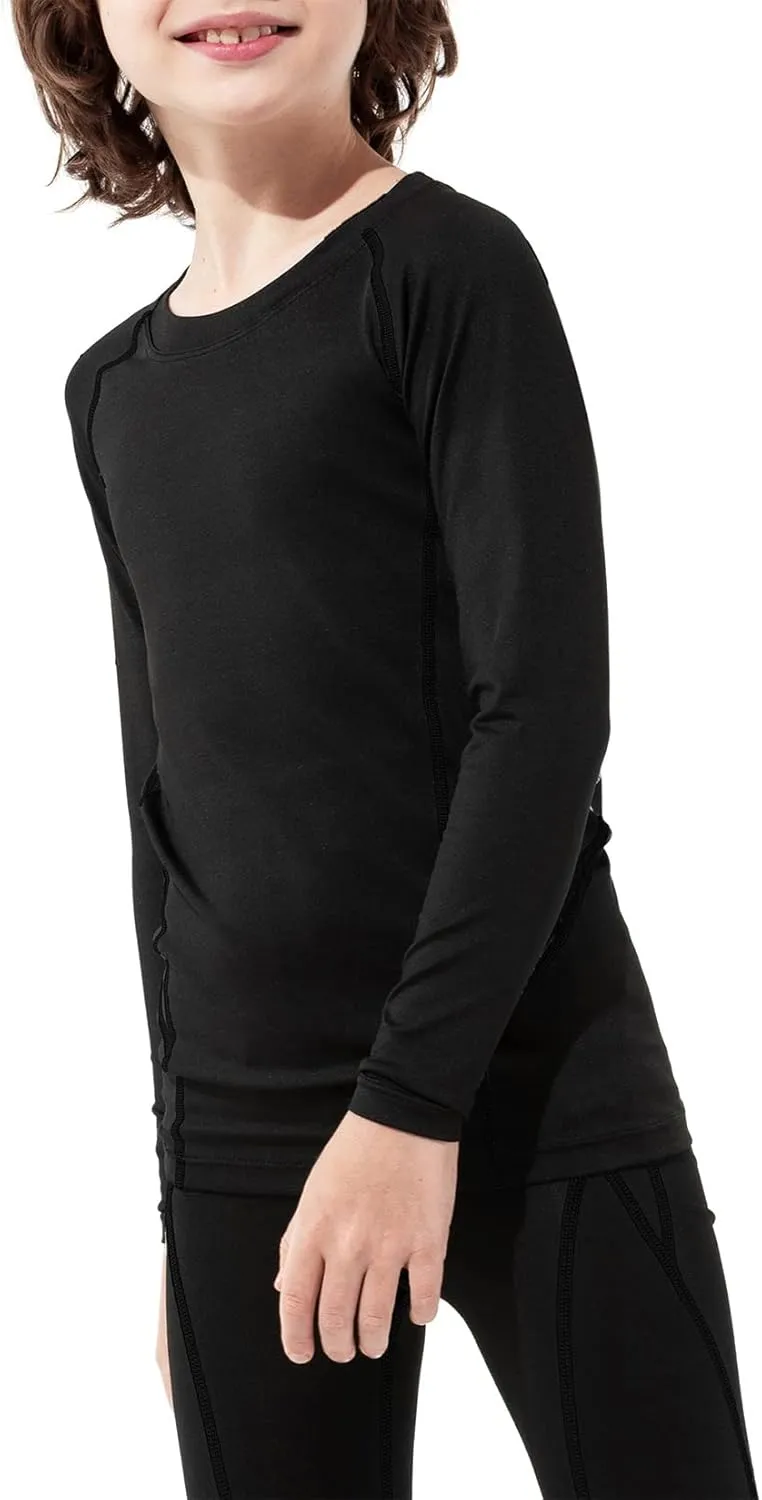 Century Star Boys Compression Shirt Leggings Sets Long Sleeve Kids Base Layer Girls Athletic Football Undershirt