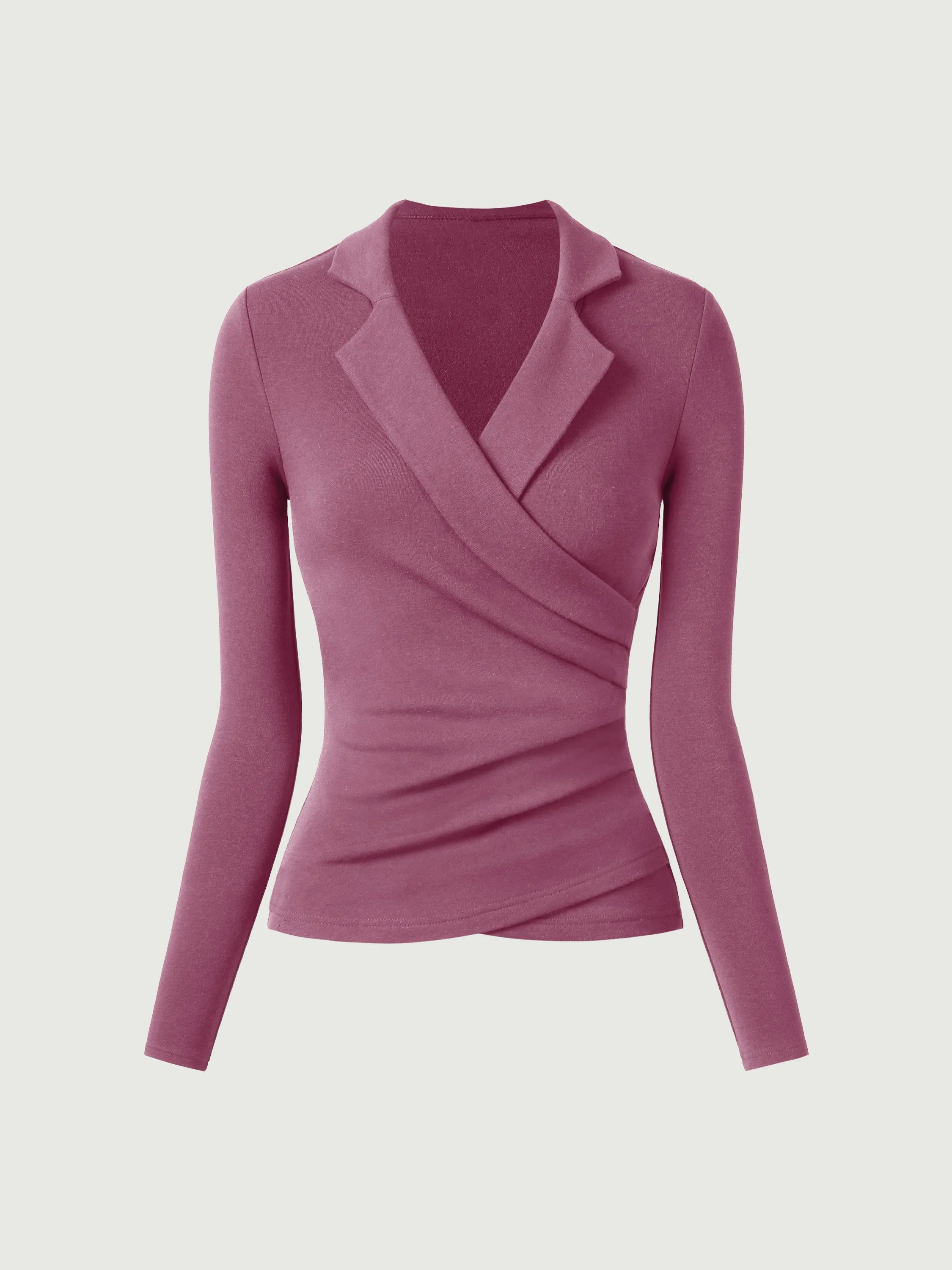 Collared Surplice Top