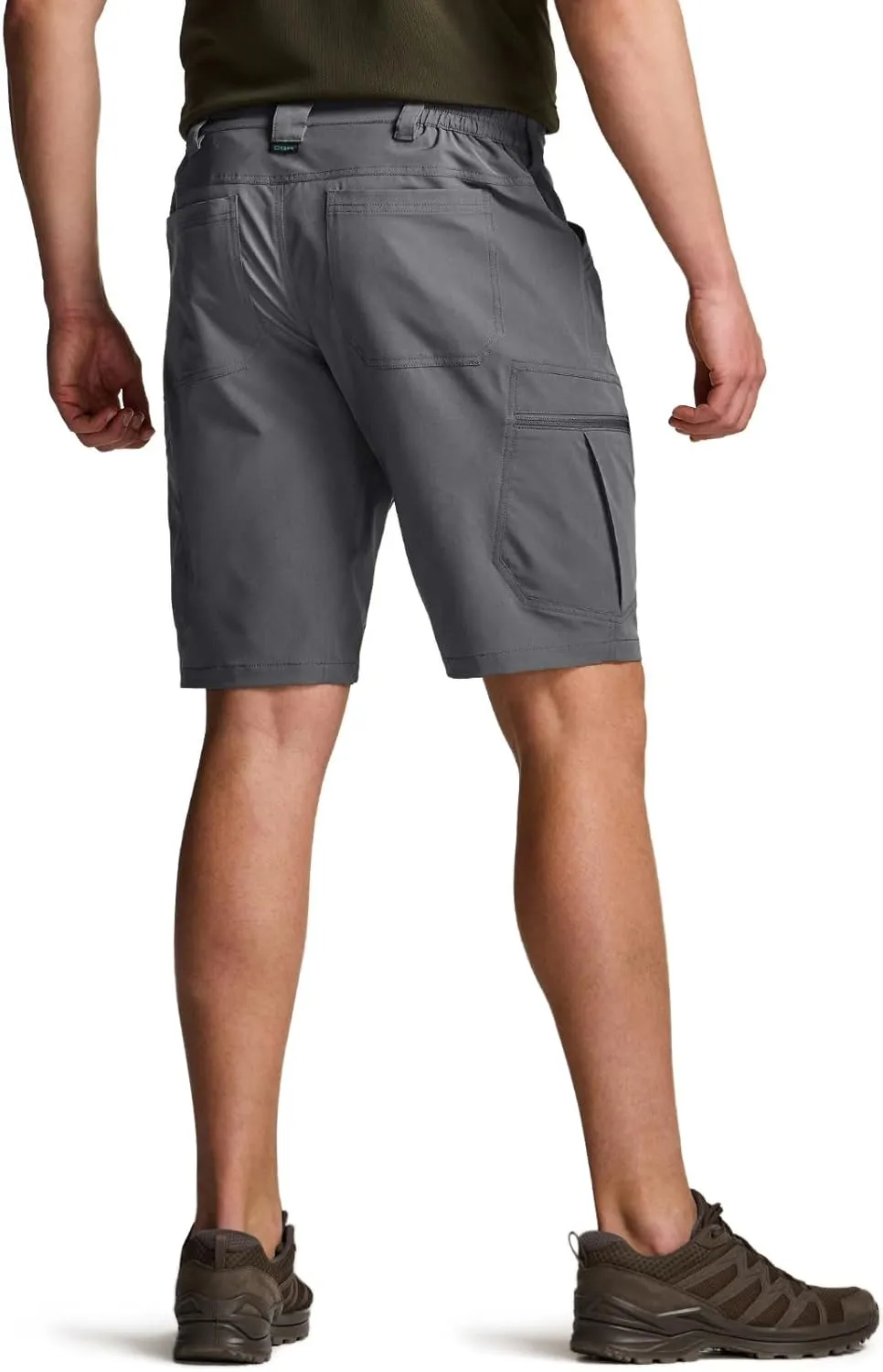 CQR Men's Quick Dry Stretch Hiking Cargo Shorts, Lightweight Water Resistant Tactical Casual, Golf & Outdoor with Pockets