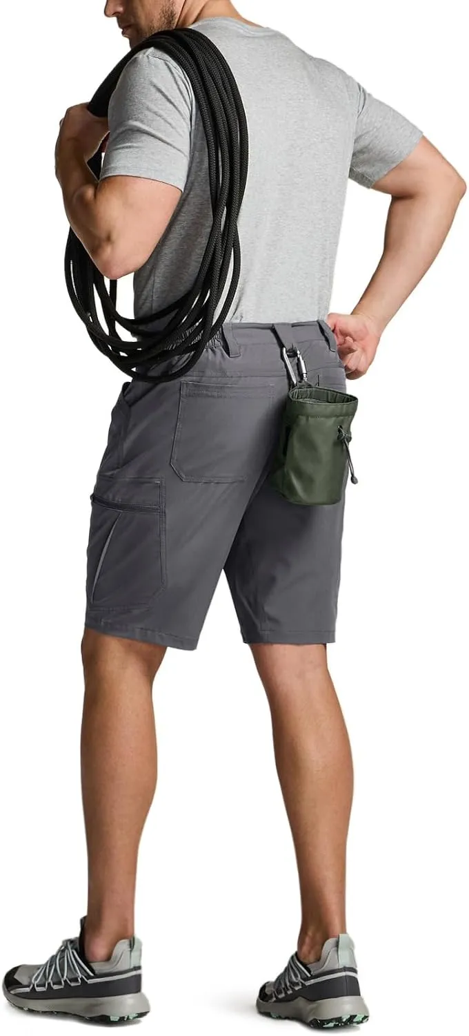 CQR Men's Quick Dry Stretch Hiking Cargo Shorts, Lightweight Water Resistant Tactical Casual, Golf & Outdoor with Pockets