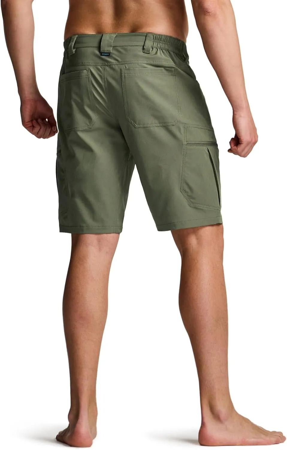 CQR Mens Quick-Dry Stretch Hiking Cargo Shorts  Lightweight Water-Resistant Tactical Casual, Golf & Outdoor with Pockets
