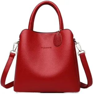 cross-body bag Soft Leather Crossbody Bucket Bag
