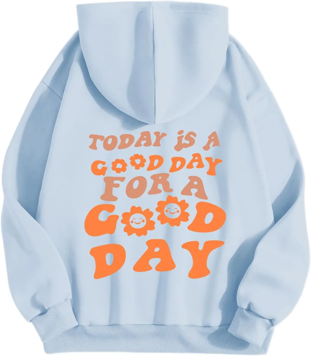 Cute Graphic Hoodies for Teen Girls Aesthetic Preppy Sweatshirts Inspirational Letter Slogan Loose Fit Pullover Tops