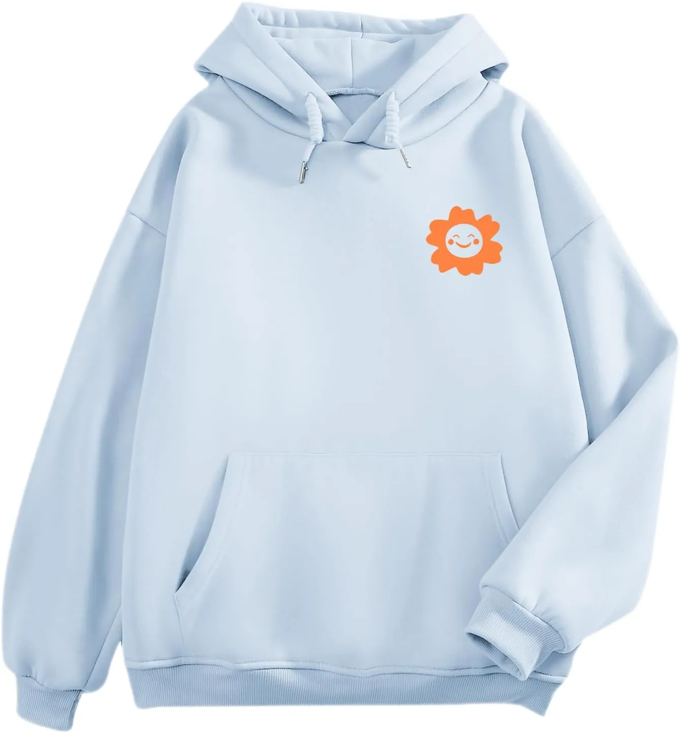 Cute Graphic Hoodies for Teen Girls Aesthetic Preppy Sweatshirts Inspirational Letter Slogan Loose Fit Pullover Tops