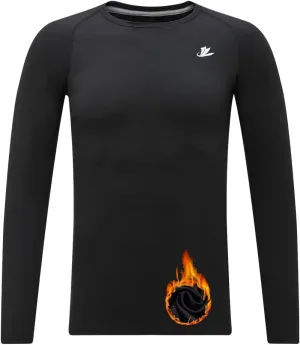 DEVOROPA Youth Boys Compression Thermal Shirt Long Sleeve Fleece Baselayer Soccer Baseball Undershirt