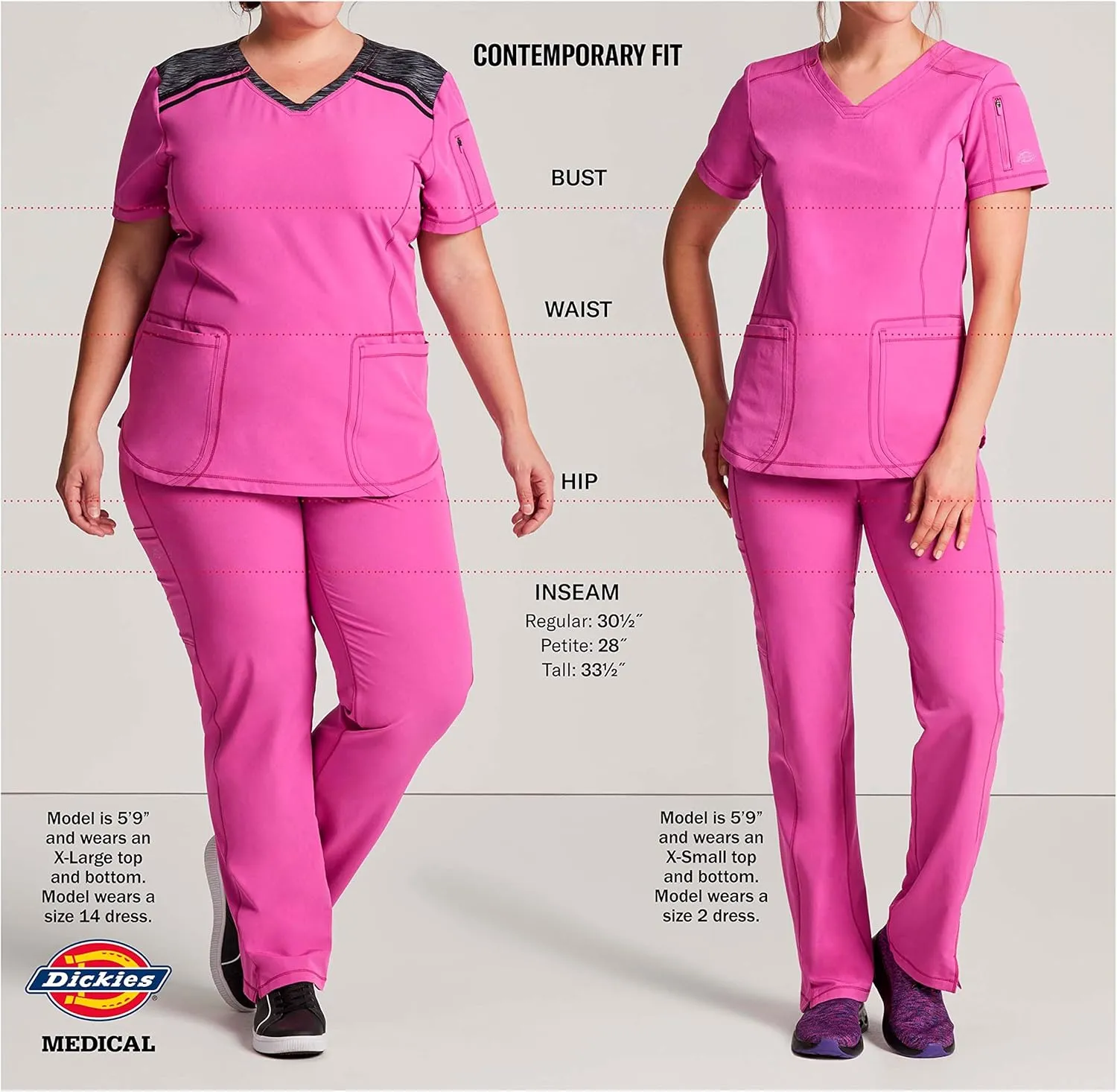 Dickies EDS Essentials Scrubs for Women, Drawstring Cargo Scrub Pants with Four-Way Stretch and Moisture Wicking DK010