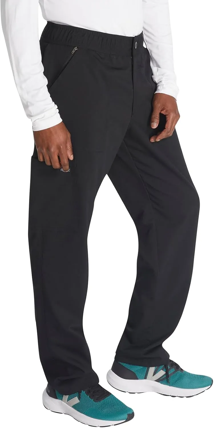 Dickies Men's Scrub Pant Mid Rise Straight Leg Pants with 6 Pockets, Zip Fly Front DK220