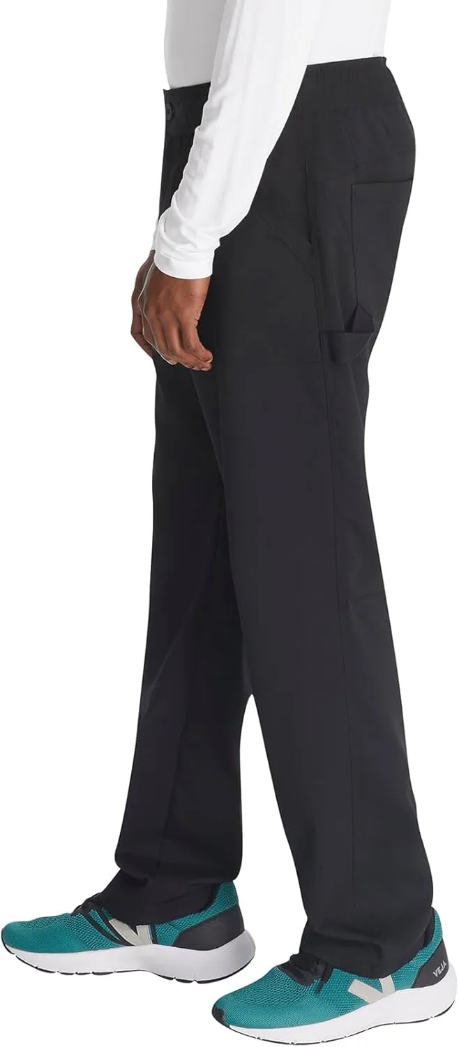Dickies Men's Scrub Pant Mid Rise Straight Leg Pants with 6 Pockets, Zip Fly Front DK220