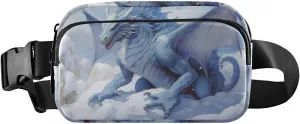 Dragon Ice Fanny Pack for Travel Hiking Water Resistant Waist Pack Sling Bag Purse for Women Men