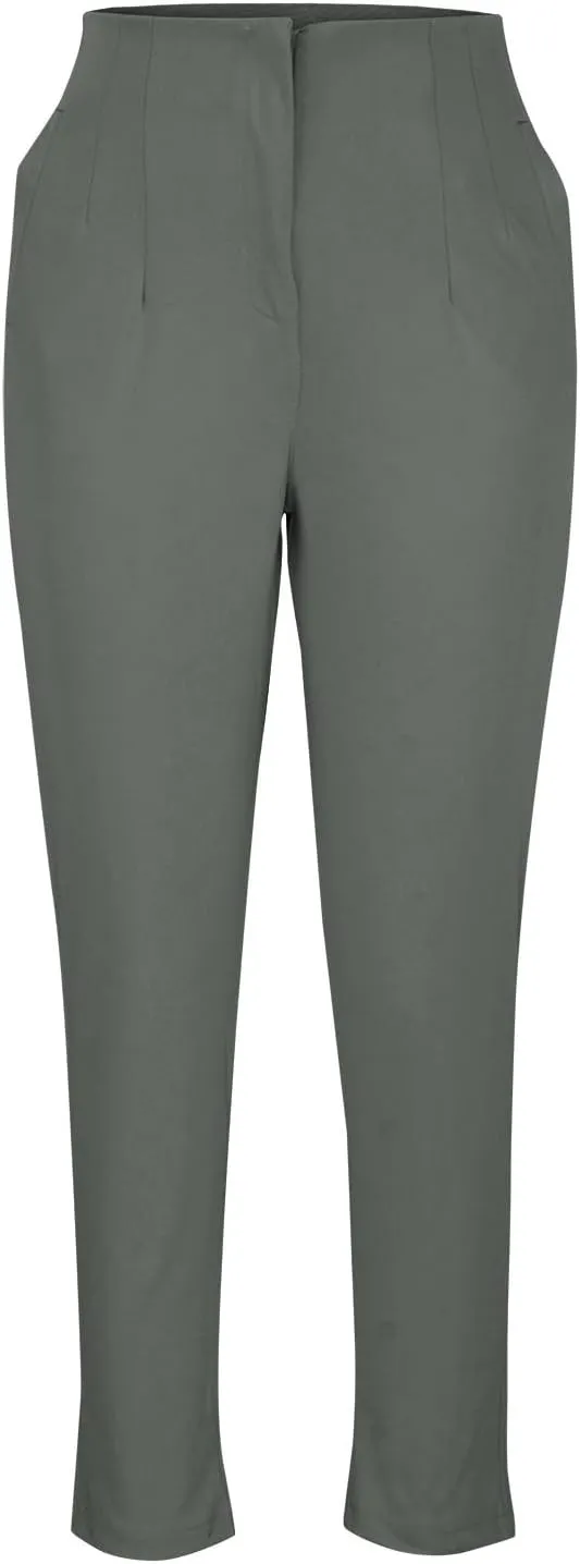 Dress Pants for Women Casual High Waist Work Office Pants Slim Fit Tummy Control Business Ankle Length Trousers