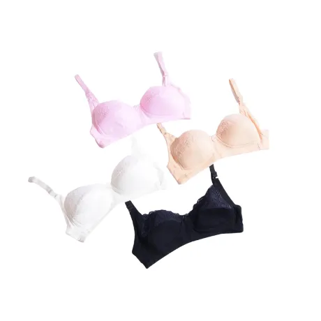 Extra Light Pad Embroidered Lace Everyday Bra (SS-028)