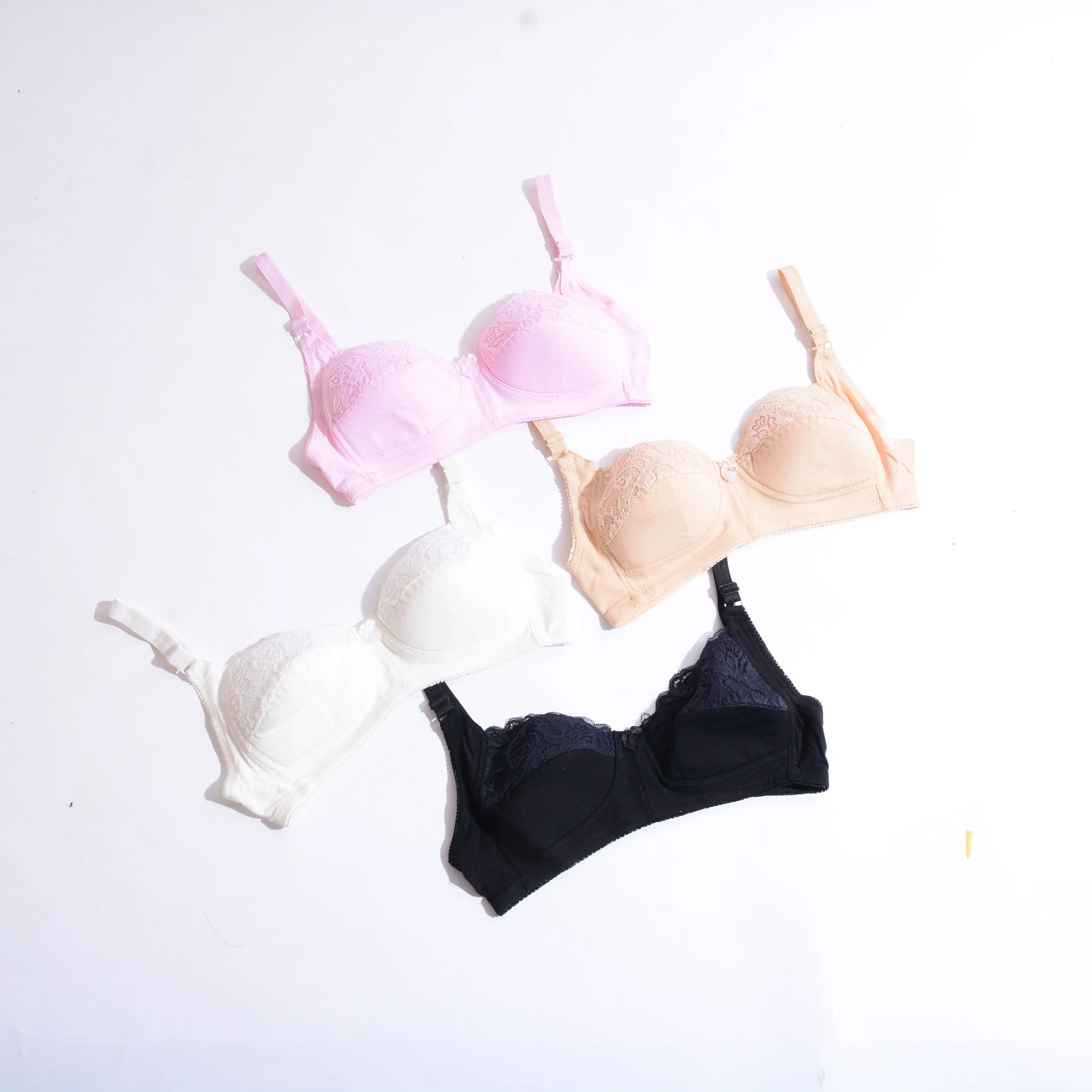 Extra Light Pad Embroidered Lace Everyday Bra (SS-028)
