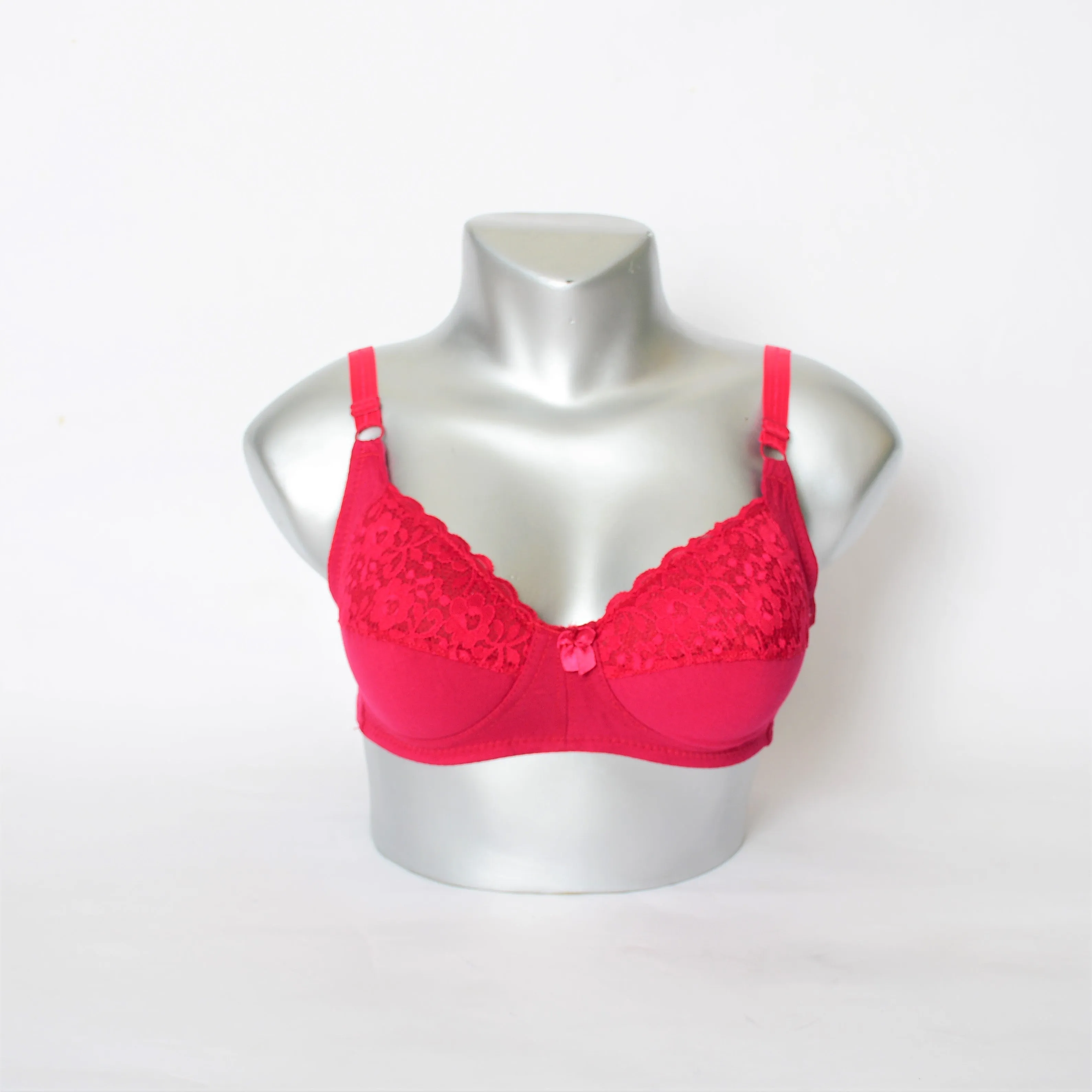Extra Light Pad Embroidered Lace Everyday Bra (SS-028)