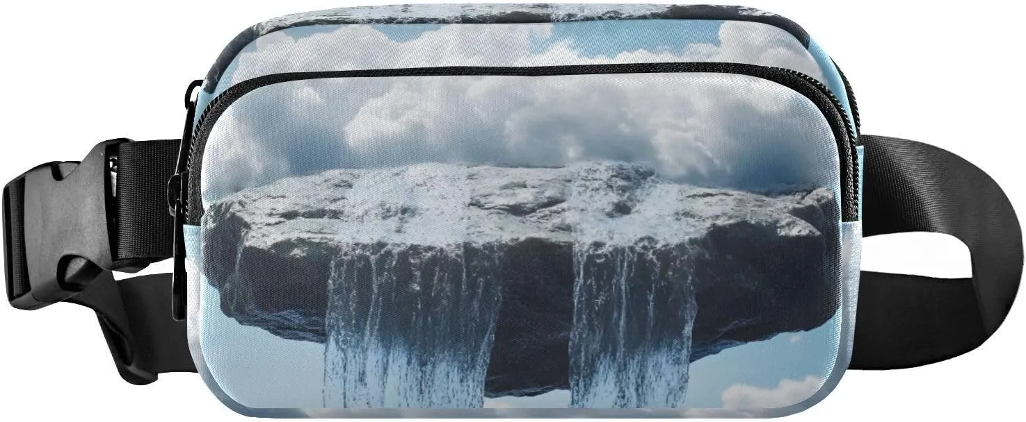 Floating Island Fanny Packs for Women Men, Water Resistant Waist Pack Sling Bag Purse for Travel Hiking