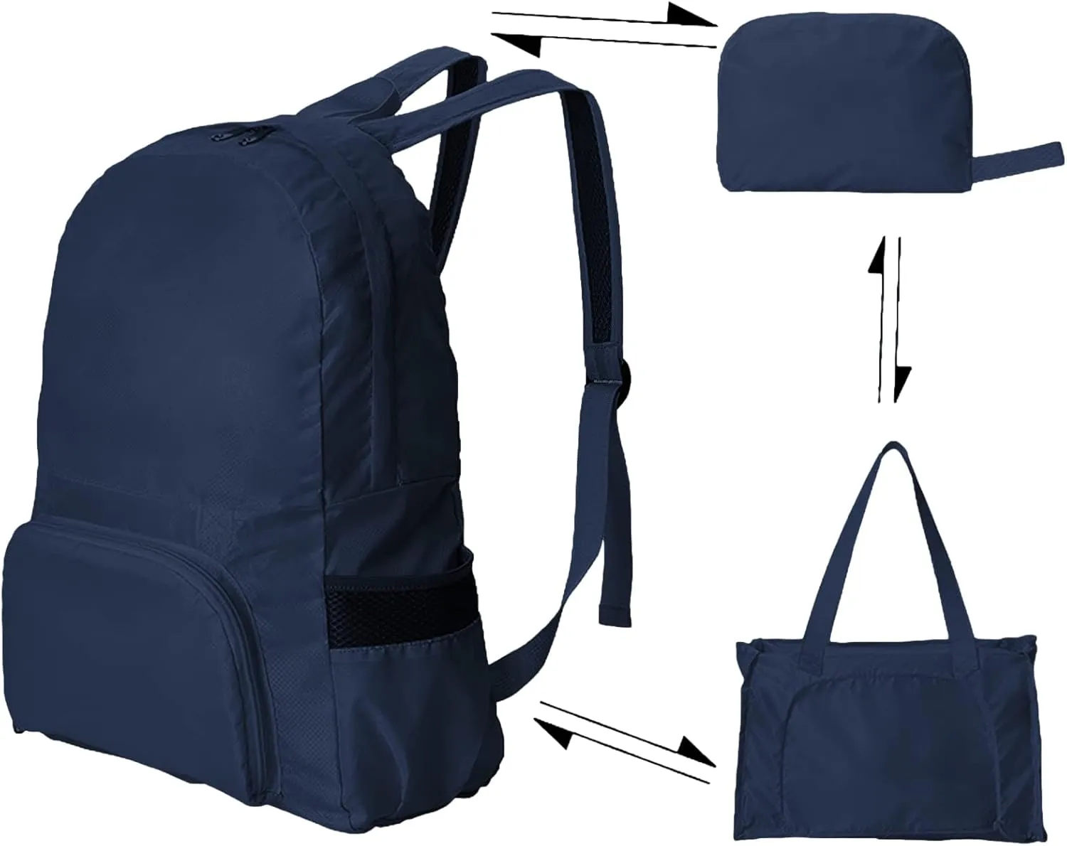 Foldable Backpack for Travel 20L Packable Daypack Lightweight Water Resistant for Outdoor Sports Travel Hiking Camping Blue