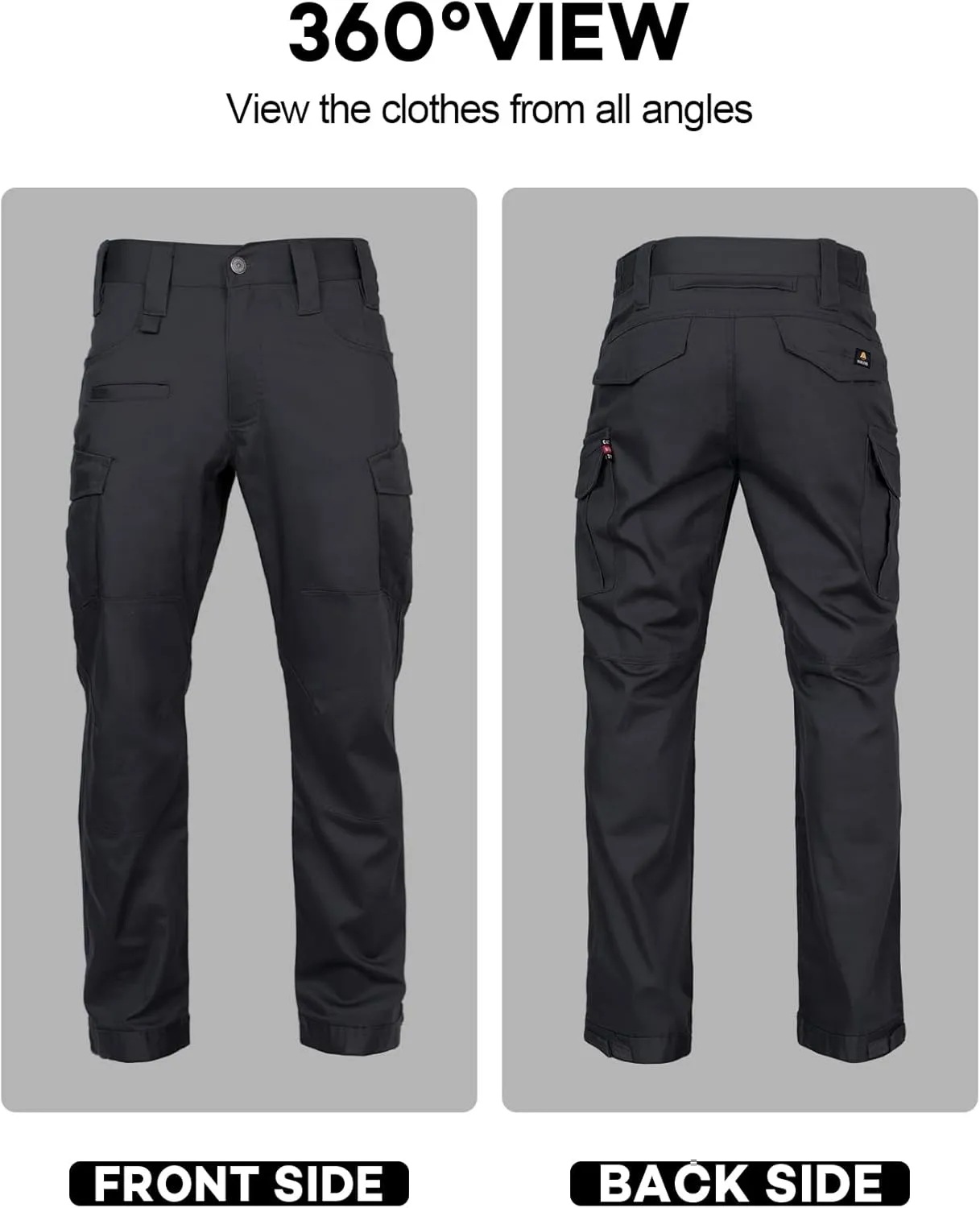 FR Pants for Men Ripstop Flame/Water Resistant Lightweight Cargo Pants Boot Cut CAT2 NFPA2112 Welding Pants