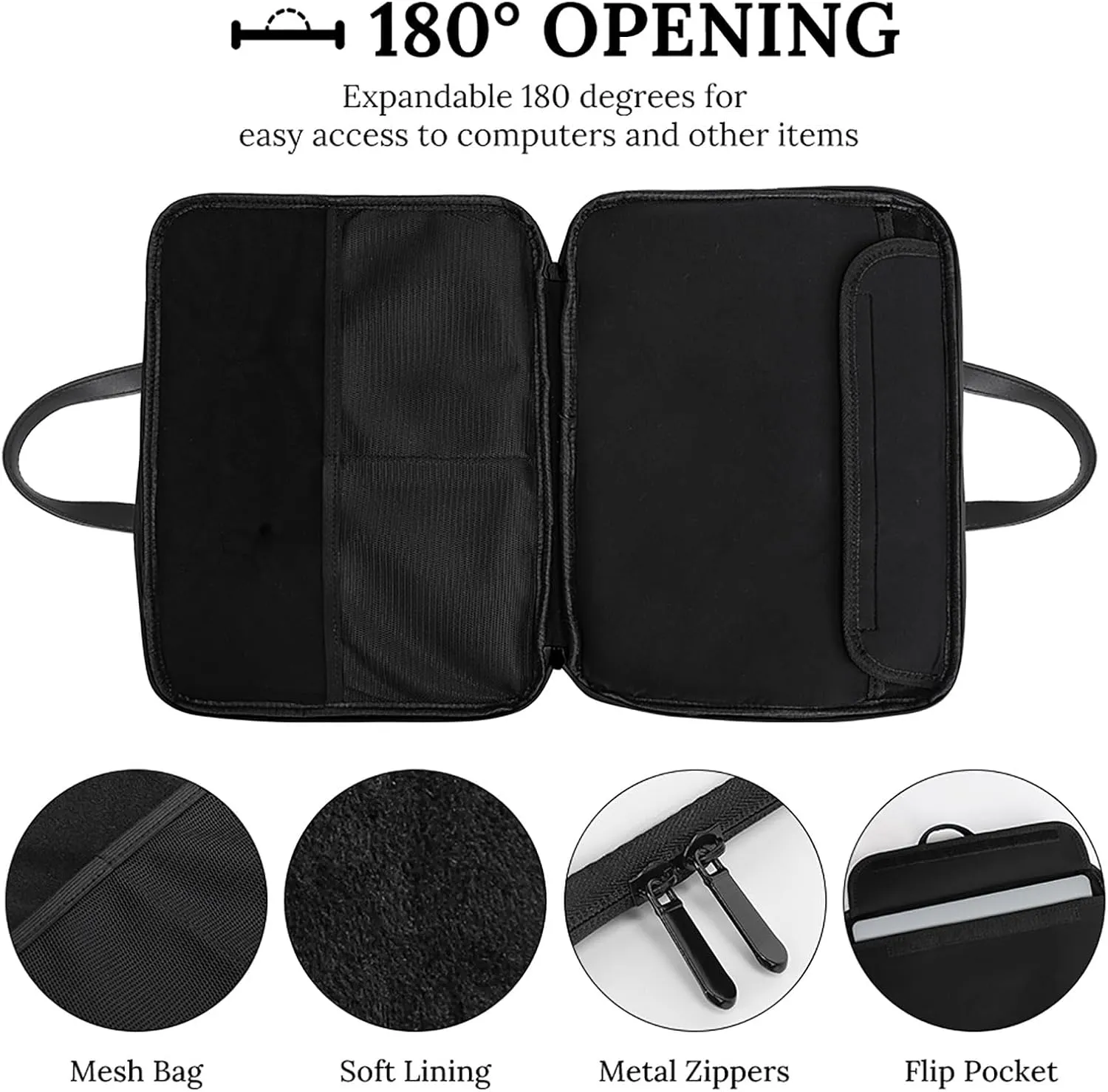 Funny Math Graphic Leather Bag Laptop Case Slim Water Resistant Computer Bags with Handle Briefcase for Work
