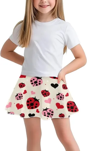 Girls Athletic Tennis Skirt with Pockets Casual Cute High Waisted Skort for Summer 5-14 Years