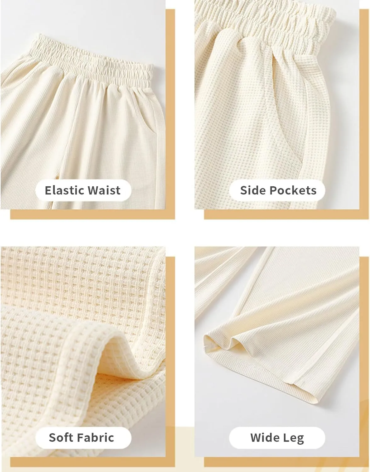 Girl's Wide Leg Sweatpants Baggy Straight Loose Sweat Pants High Waist Causal Kids Athletic Pants with Pockets 6-14Y
