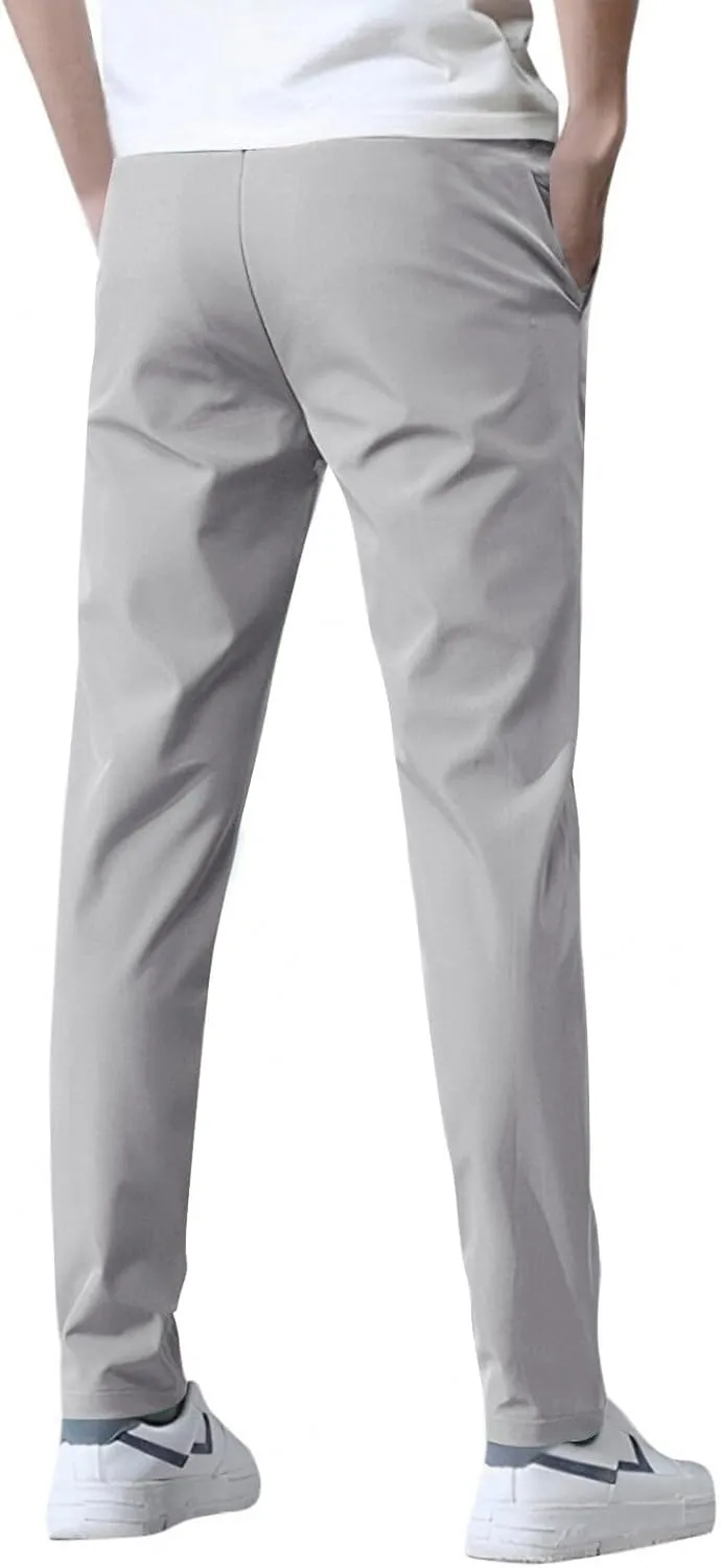 Glide Pants Men Breathable Quick Dry Stretch Work Pants Lightweight Water Resistant Active Hiking Pant with Pockets