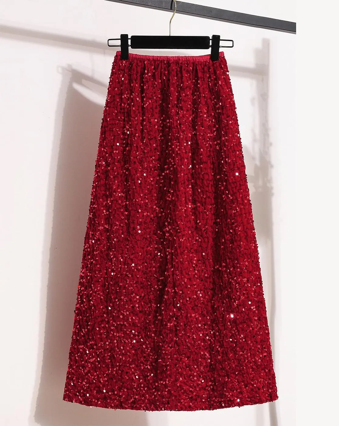Glitter Skirts for Women Sequin Long Skirts for Girls Party Dresses