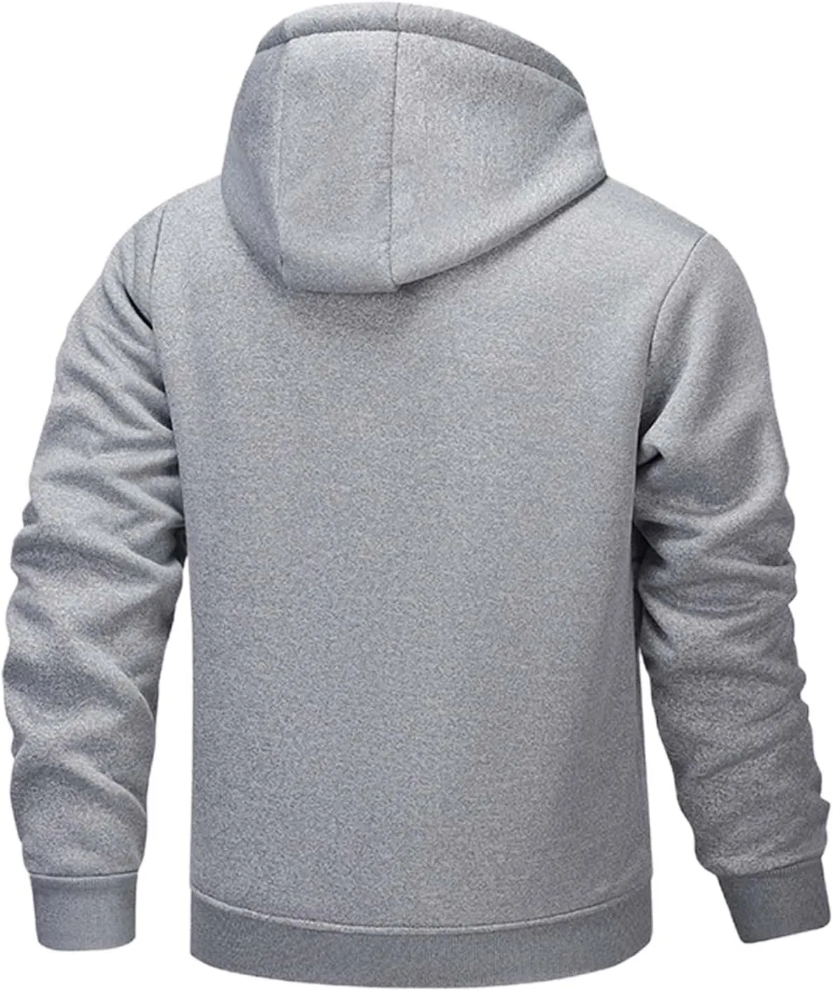 Hoodies for Men Heavyweight Fleece Lined Hoodie Thick Winter Pullover Warm Hooded Sweatshirt Thermal Windproof Jacket