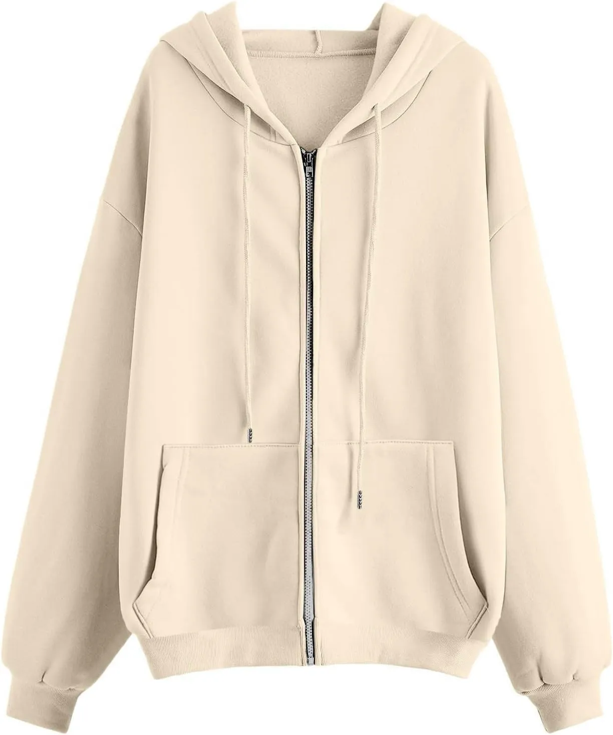 Hoodies for Women Cute Hoodies Teen Girl Fall Jacket Oversized Sweatshirts Casual Drawstring Zip Up Y2K Hoodie with Pocket