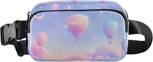 Hot Air Balloons Fanny Pack Water Resistant Waist Pack Sling Bag Purse for Women Men Travel Hiking