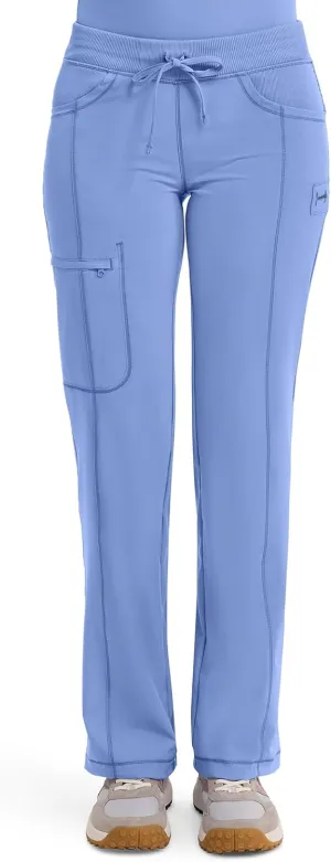 Infinity by Cherokee Straight Leg Drawstring Women Scrub Pants 360 Stretch with 4 Pockets 1123A