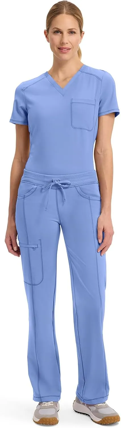 Infinity by Cherokee Straight Leg Drawstring Women Scrub Pants 360 Stretch with 4 Pockets 1123A