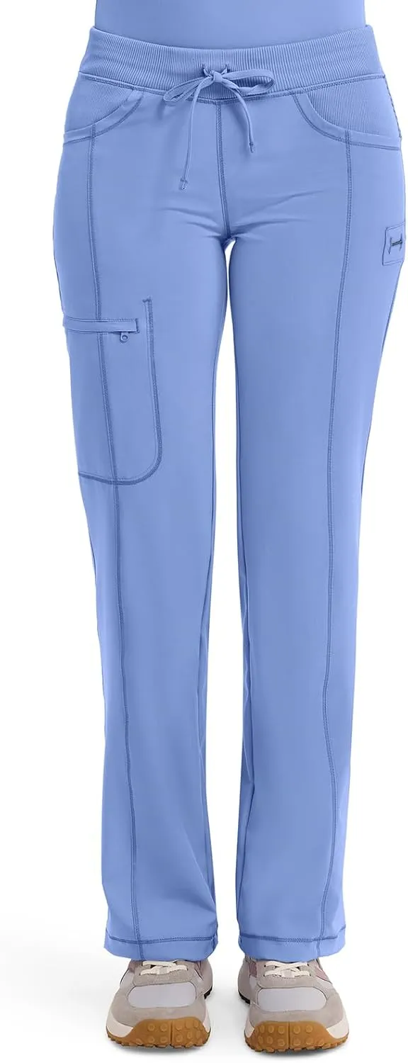 Infinity by Cherokee Straight Leg Drawstring Women Scrub Pants 360 Stretch with 4 Pockets 1123A