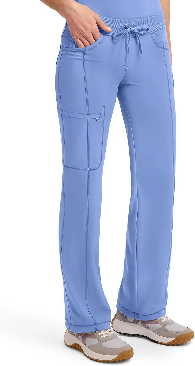 Infinity by Cherokee Straight Leg Drawstring Women Scrub Pants 360 Stretch with 4 Pockets 1123A