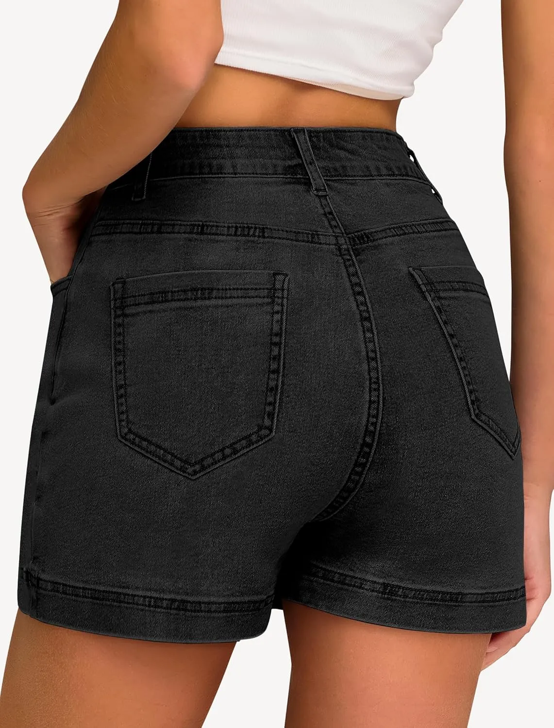 IWD Jean Skorts for Woman 2025 Trendy High Waisted Y2k Mini Skirt Stretchy Denim Shorts Skort Country Concert Outfits