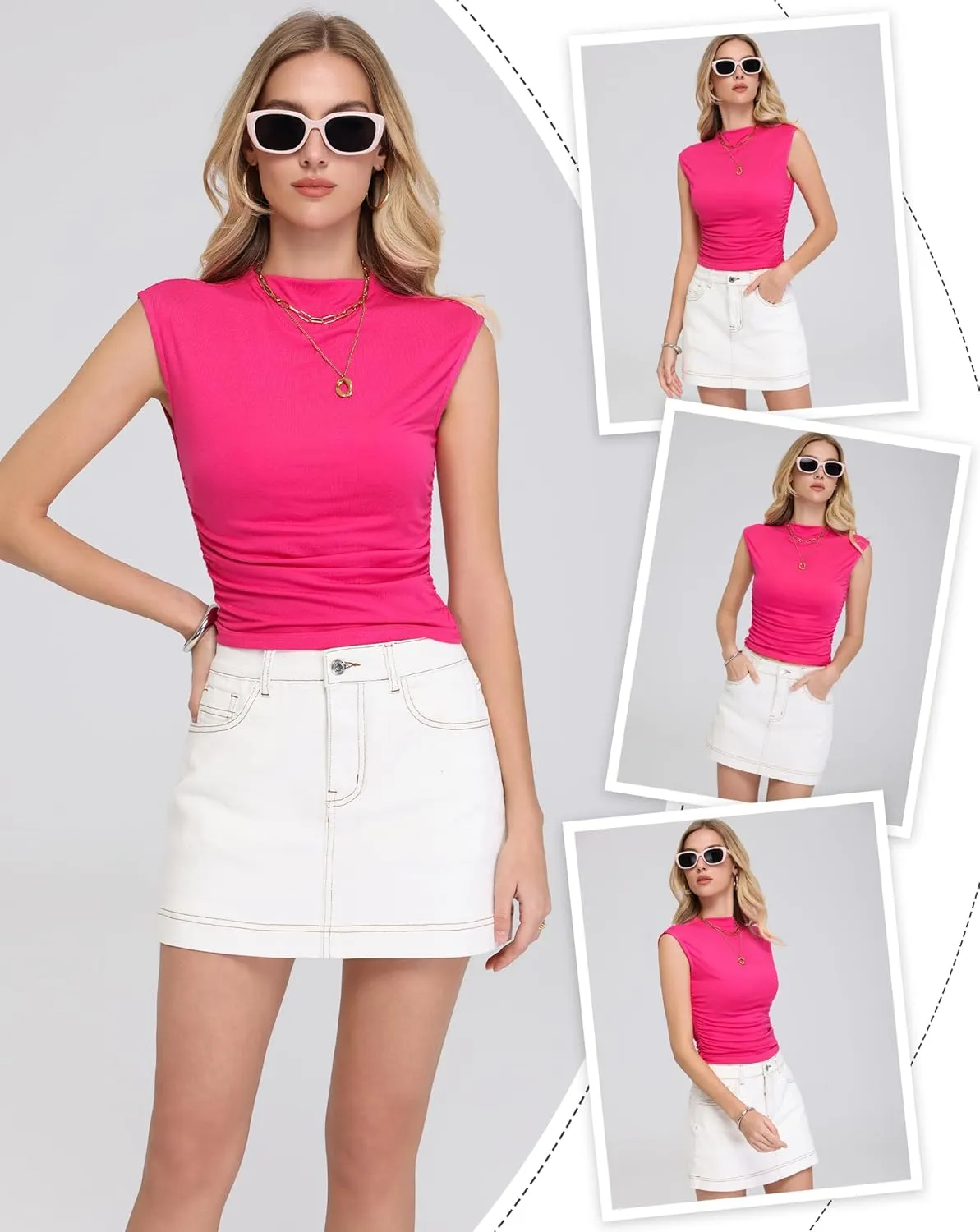IWD Jean Skorts for Woman 2025 Trendy High Waisted Y2k Mini Skirt Stretchy Denim Shorts Skort Country Concert Outfits