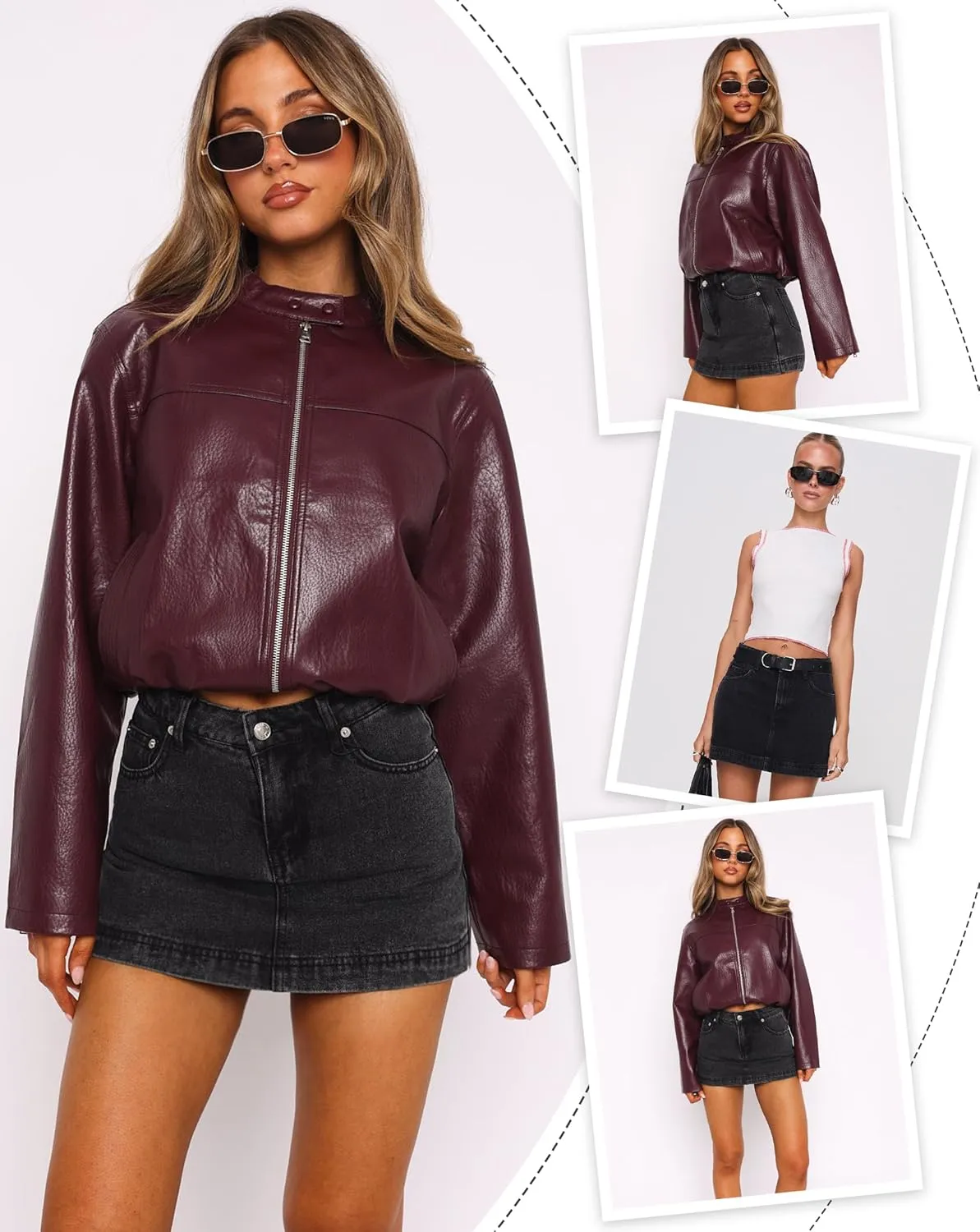 IWD Jean Skorts for Woman 2025 Trendy High Waisted Y2k Mini Skirt Stretchy Denim Shorts Skort Country Concert Outfits