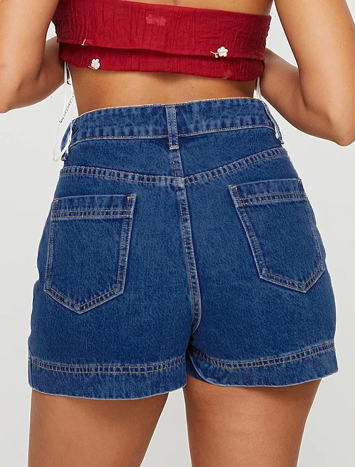 IWD Jean Skorts for Woman 2025 Trendy High Waisted Y2k Mini Skirt Stretchy Denim Shorts Skort Country Concert Outfits